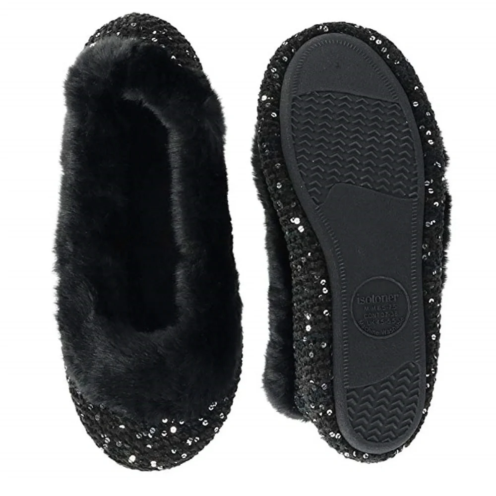 🆕 Isotoner Black Ballerina Slippers